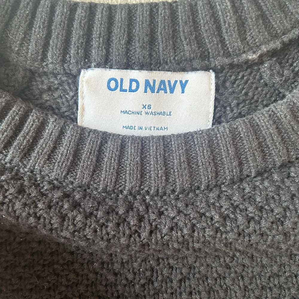 Old Navy textured knit tunic sweater, crew neck‎ and raglan sleeves XS - Picture 4 of 6